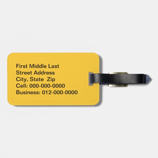 Colorful Confetti Toss Abstracte Naam Bagagelabel (Achterkant horizontaal)