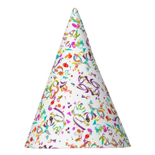Colorful Confetti Toss Artwork Feesthoedjes (Rechts)