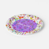 Colorful Confetti Toss Artwork Papieren Bordje (Gekanteld)