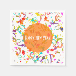 Colorful Confetti Toss Artwork Servetten