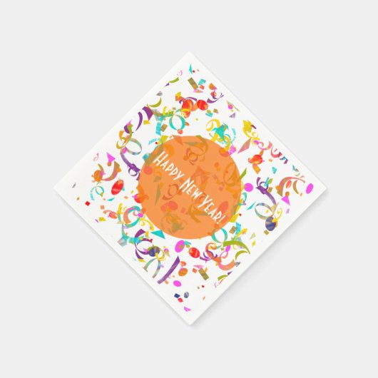 Colorful Confetti Toss Artwork Servetten (Hoek)