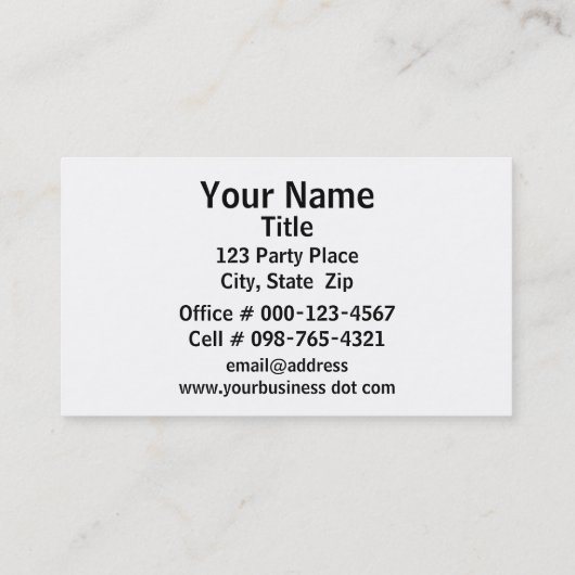 Colorful Confetti Toss Background Event Planner Visitekaartje (Achterkant)