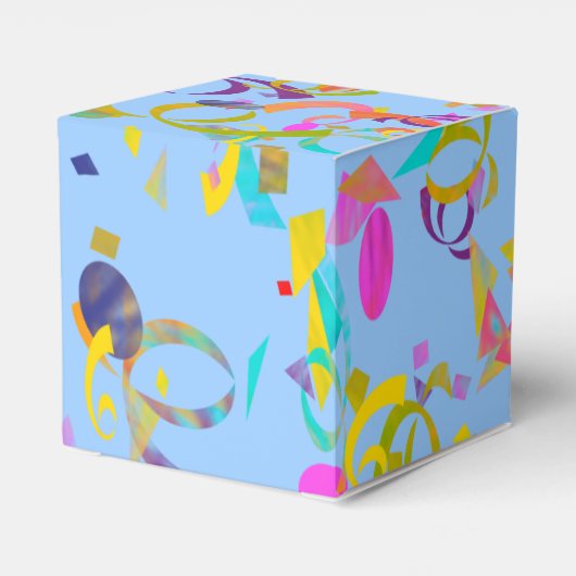 Colorful Confetti Toss Bedankdoosjes (Achterkant)