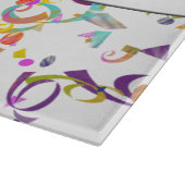 Colorful Confetti Toss Over White Snijplank (Hoek)