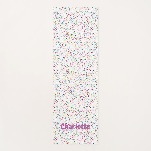 Colorful confetti Yoga Mat (Voorkant)