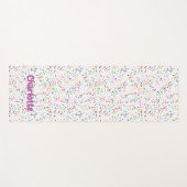 Colorful confetti Yoga Mat (Voorkant (horizontaal))