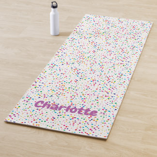 Colorful confetti Yoga Mat