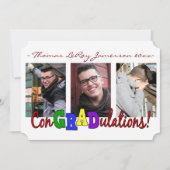 Colorful ConGRADuleringen 3 Foto Afstuderen Kaart (Voorkant)