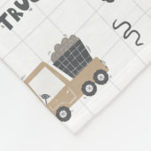 Colorful Construction Trucks Patroon Fleece Deken (Hoek)