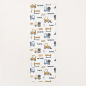 Colorful Construction Trucks Patroon Yogamat (Voorkant)