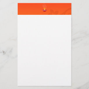 Colorful Contemmodern Red Deepa Diwali Briefpapier