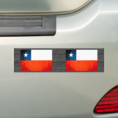 Colorful Contrast Chileense vlag Bumpersticker (Op auto)