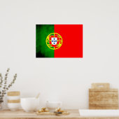 Colorful Contrast PortugeseVlag Poster (Keuken)