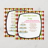 Colorful Cookie Tray Holiday Cookie Swap Invitae (Voorkant / Achterkant)