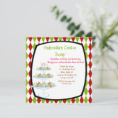 Colorful Cookie Tray Holiday Cookie Swap Invitae (Staand voorkant)