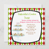 Colorful Cookie Tray Holiday Cookie Swap Invitae (Voorkant)