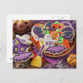 Colorful Cookies for Halloween Party Briefkaart (Voorkant / Achterkant)