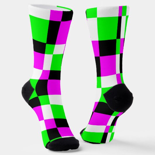Colorful Cool Color Block Socks Sokken (Gebogen)