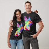 Colorful Cool German Shepherd T-shirt (Unisex)