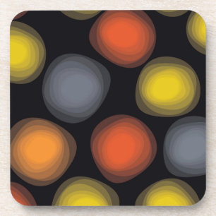 Colorful, cool, modern, trendy flower abstractie bier onderzetter