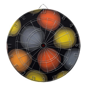 Colorful, cool, modern, trendy flower abstractie dartbord