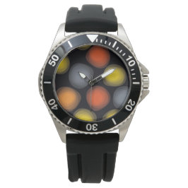 Colorful, cool, modern, trendy flower abstractie horloge