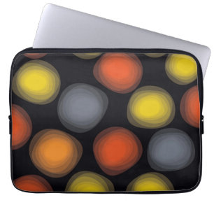 Colorful, cool, modern, trendy flower abstractie laptop sleeve