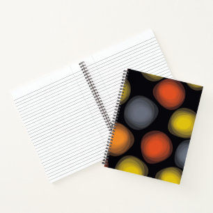 Colorful, cool, modern, trendy flower abstractie notitieboek