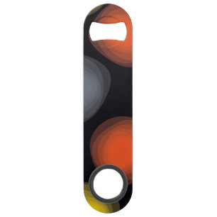 Colorful, cool, modern, trendy flower abstractie speed flessenopener