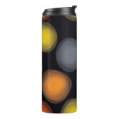 Colorful, cool, modern, trendy flower abstractie thermosbeker (Gedraaid links)