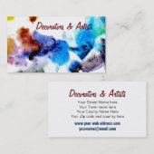 Colorful coole abstracts verven Visitekaartjes (Voorkant / Achterkant)