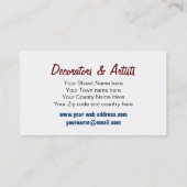 Colorful coole abstracts verven Visitekaartjes (Achterkant)