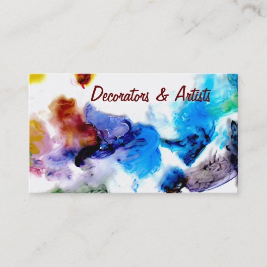Colorful coole abstracts verven Visitekaartjes (Voorkant)