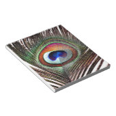 Colorful Copper Peacock Feather Notitieblok (Schuin)