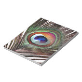 Colorful Copper Peacock Feather Notitieblok (Linkerzijde)