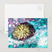 Colorful Coral Reef Zee Urchin Briefkaart (Voorkant / Achterkant)