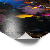 Colorful Coral Zee Foto afdrukken (Hoek)