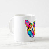 Colorful Corgi Koffiemok (Voorkant links)