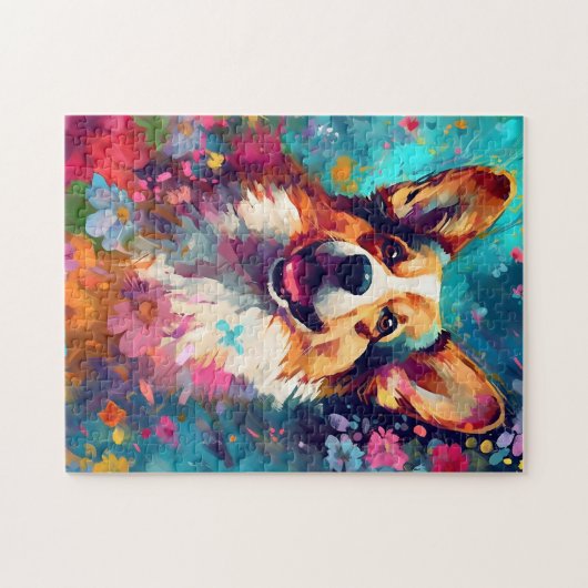 Colorful Corgi Legpuzzel (Horizontaal)