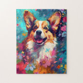 Colorful Corgi Legpuzzel (Verticaal)