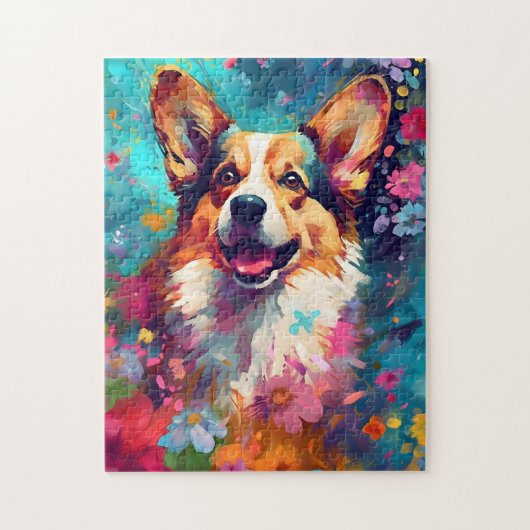 Colorful Corgi Legpuzzel (Verticaal)
