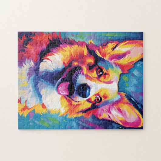 Colorful Corgi Legpuzzel (Horizontaal)