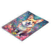 Colorful Corgi Notitieboek (Linkerzijde)