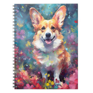 Colorful Corgi Notitieboek