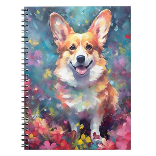 Colorful Corgi Notitieboek (Voorkant)