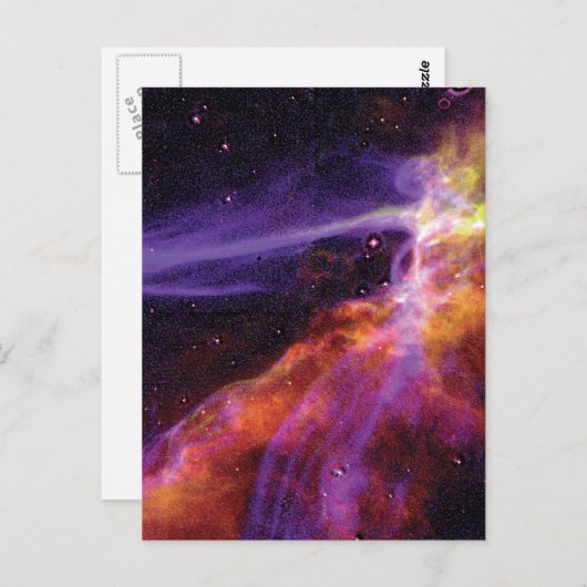 Colorful Cosmic Cignus Supernova Blast Wave Briefkaart (Voorkant / Achterkant)