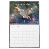 Colorful Cosmic Waterverf Zodiac Signs Artsy Boho Kalender (Jan 2026)