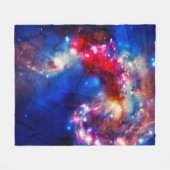 Colorful Cosmos Fleece Deken (Voorkant (Horizontaal))