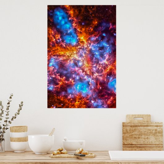 Colorful Cosmos Poster (Keuken)