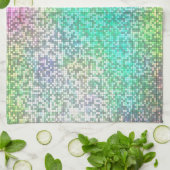 Colorful Cosmos Tile Mosaic Theedoek (Gevouwen)
